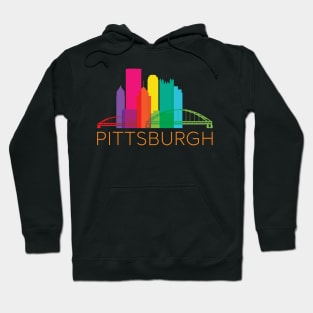 Pittsburgh Fun Rainbow Skyline Hoodie